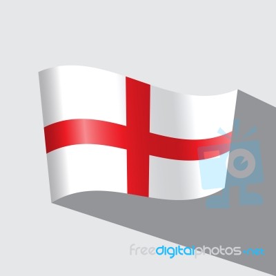 England Flag  Icon Stock Image