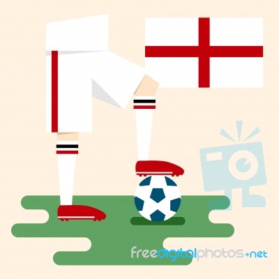 England National Soccer Kits Stock Image