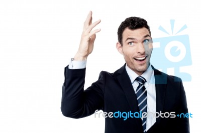 Entrepreneur Giving A Speech Stock Photo