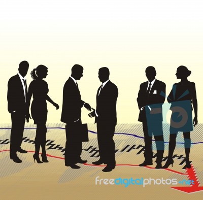 Entrepreneurs At Meeting Stock Image