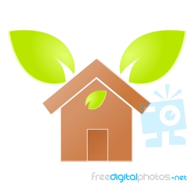 Environment Home Icon Stock Image