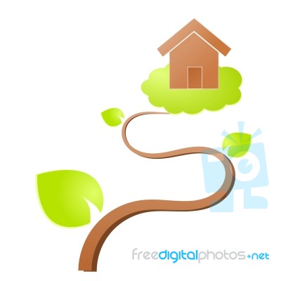 Environment Home Icon Stock Image