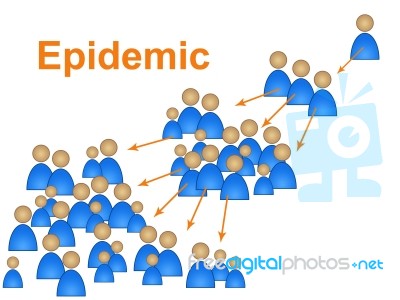 Epidemic World Represents Globalisation Disease And Infected Stock Image