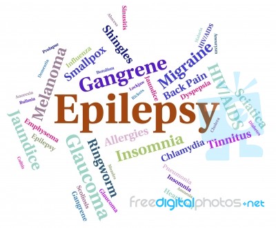 Epilepsy Illness Means Poor Health And Afflictions Stock Image