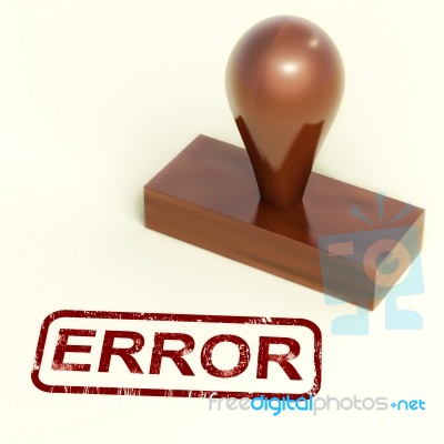 error rubber Stamp Stock Image