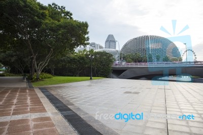 Esplanade. Sinapore Stock Photo