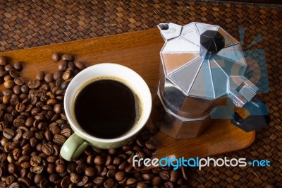 Espresso Maker Stock Photo