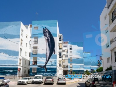 Estepona, Andalucia/spain - May 5 : Fishing Day Mural By Jose Fe… Stock Photo