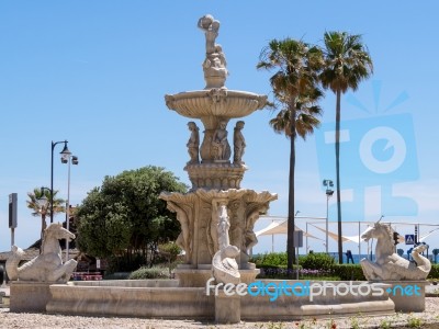 Estepona, Andalucia/spain - May 5 : Fountain At The Junction Of Stock Photo