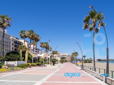 Estepona, Andalucia/spain - May 5 : Promenade At Estepona Spain Stock Photo