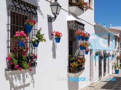 Estepona, Andalucia/spain - May 5 : Street Scene In Estepona Spa… Stock Photo