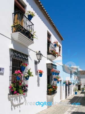 Estepona, Andalucia/spain - May 5 : Street Scene In Estepona Spa… Stock Photo