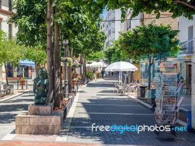 Estepona, Andalucia/spain - May 5 : Street Scene In Estepona Spa… Stock Photo