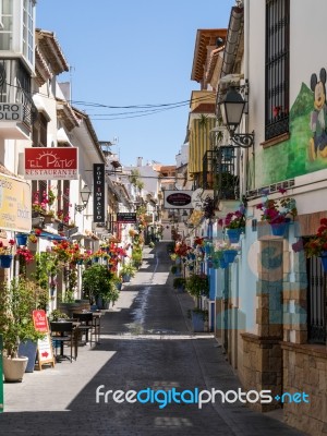 Estepona, Andalucia/spain - May 5 : Street Scene In Estepona Spa… Stock Photo