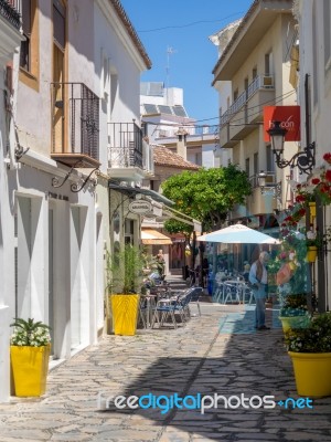 Estepona, Andalucia/spain - May 5 : Street Scene In Estepona Spa… Stock Photo