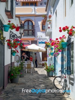 Estepona, Andalucia/spain - May 5 : Street Scene In Estepona Spa… Stock Photo