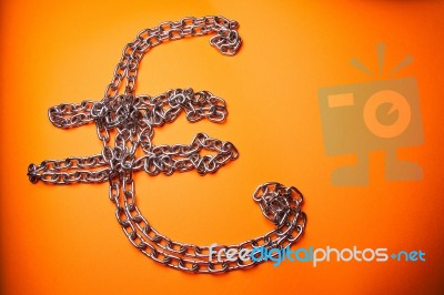 Euro Chains Stock Image