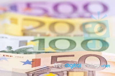 Euro Money Background Stock Photo