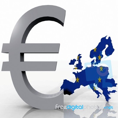 Europe And The Euro Symbol Stock Image