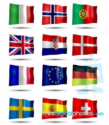 Europe Flag Stock Image