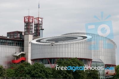 European Court Of Human Rights In Strasbourg Stock Photo