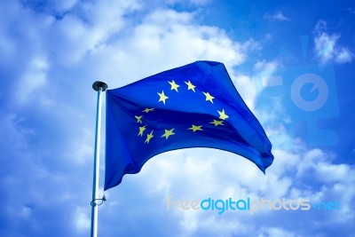 European Flag Stock Photo