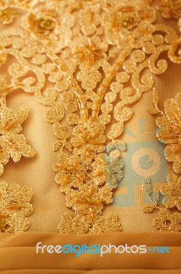 Evening Dress Closeup Stock Photo