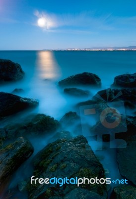 Evening Seascape Stock Photo