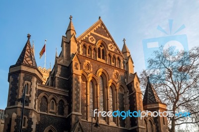 Evening Sun Shining On Southwark Cathedral Stock Photo