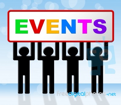 Event Events Represents Function Affair And Affairs Stock Image