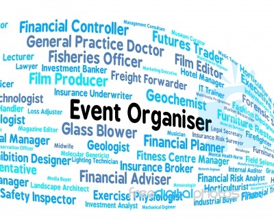 Event Organiser Represents Managed Employee And Occupations Stock Image