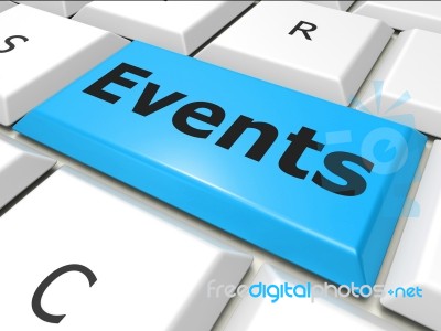 Events Www Indicates World Wide Web And Happening Stock Image