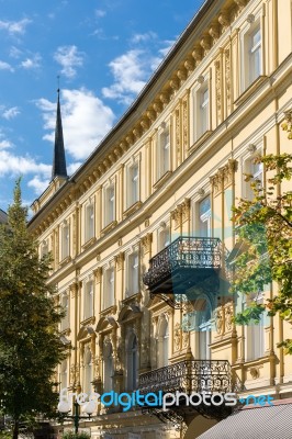 Example Of Austrian Architecture In Bad Ischl Stock Photo