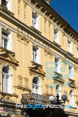 Example Of Austrian Architecture In Bad Ischl Stock Photo