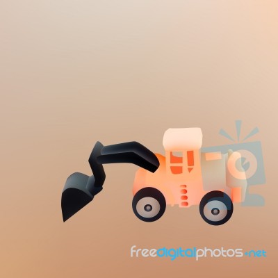 Excavator-06468 Stock Image