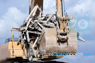 Excavator Stock Photo