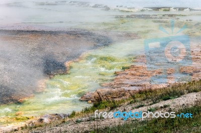 Excelsior Geyser Crater Stock Photo