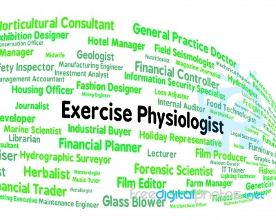 Exercise Physiologist Representing Training Occupation And Trainer Stock Image