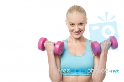 Exercising Is Secret To My Fitness Stock Photo