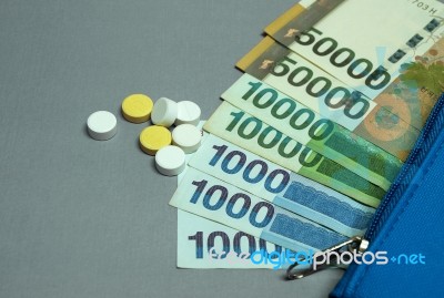 Expensive Medicine Stock Photo