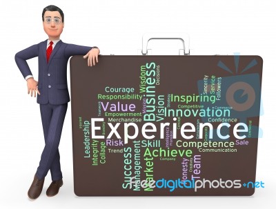 Experience Words Indicates Know How And Competence Stock Image