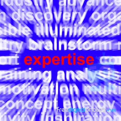 Expertise Word Stock Image