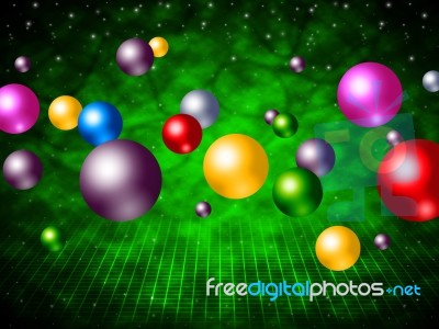 Explosion Colourful Means Ball Sphere And Colours Stock Image