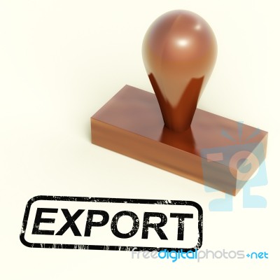 Export Rubber Stamp Stock Image