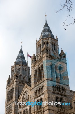 Exterior Facade Of The Natural History Museuem In London Stock Photo