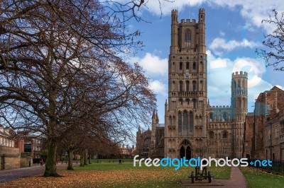 Exterior View Of Ely Cathedral Stock Photo