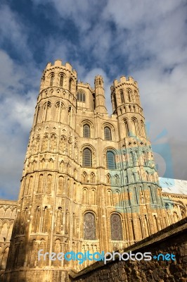 Exterior View Of Ely Cathedral Stock Photo