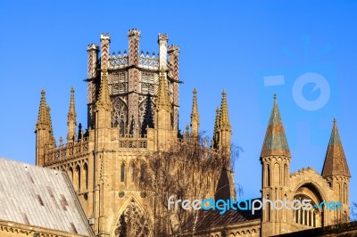 Exterior View Of Ely Cathedral Stock Photo