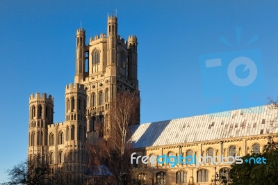 Exterior View Of Ely Cathedral Stock Photo