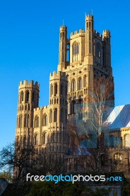 Exterior View Of Ely Cathedral Stock Photo